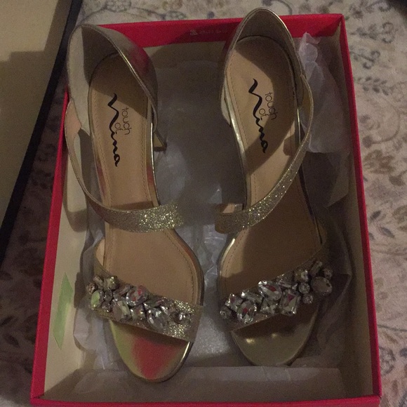 Touch of Nina Jeweled Heels - Picture 1 of 5